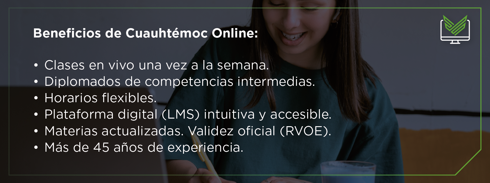 Beneficios de estudiar en línea