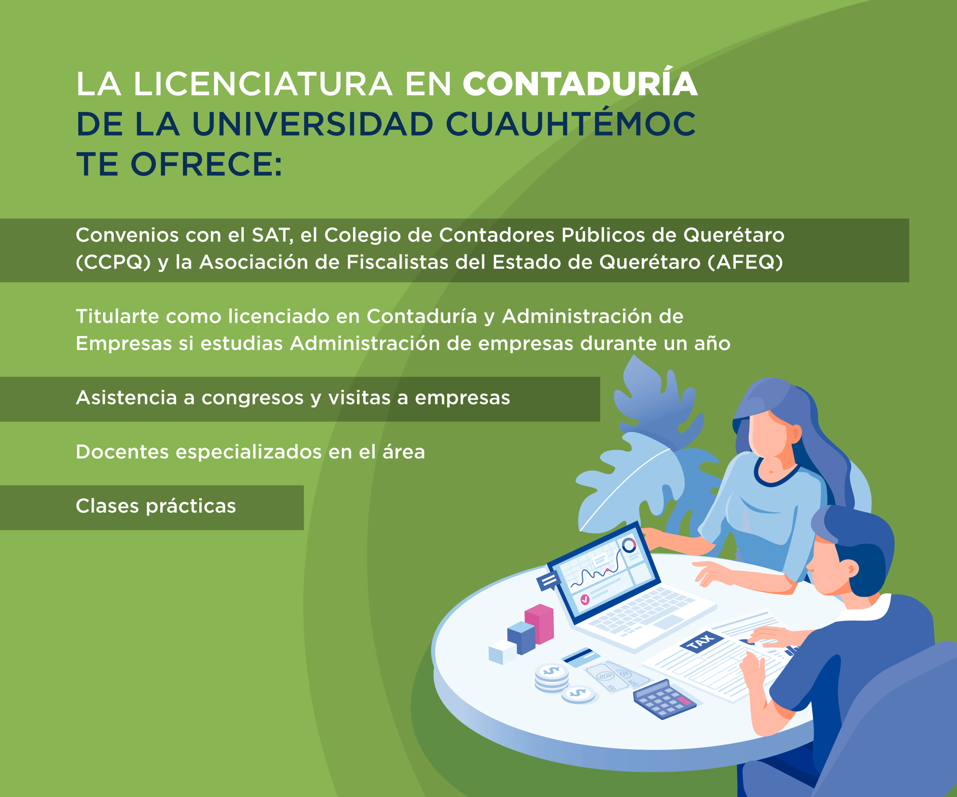 Plan de estudios de la carrera de Contaduría